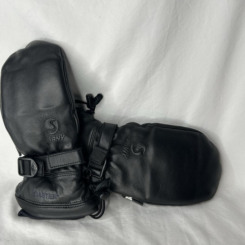 Swany Toaster Leather Mittens TS-20i Black Legend Touch Screen Mitt Size Small